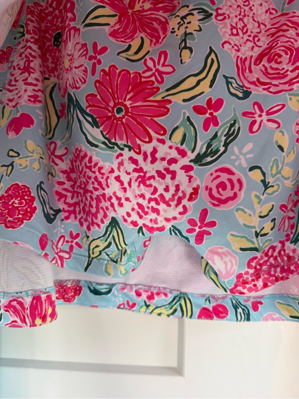 Gottex Activewear 2pc Golf Tennis Set Aqua Zip Pullover & Floral Skort XL - Picture 4 of 14